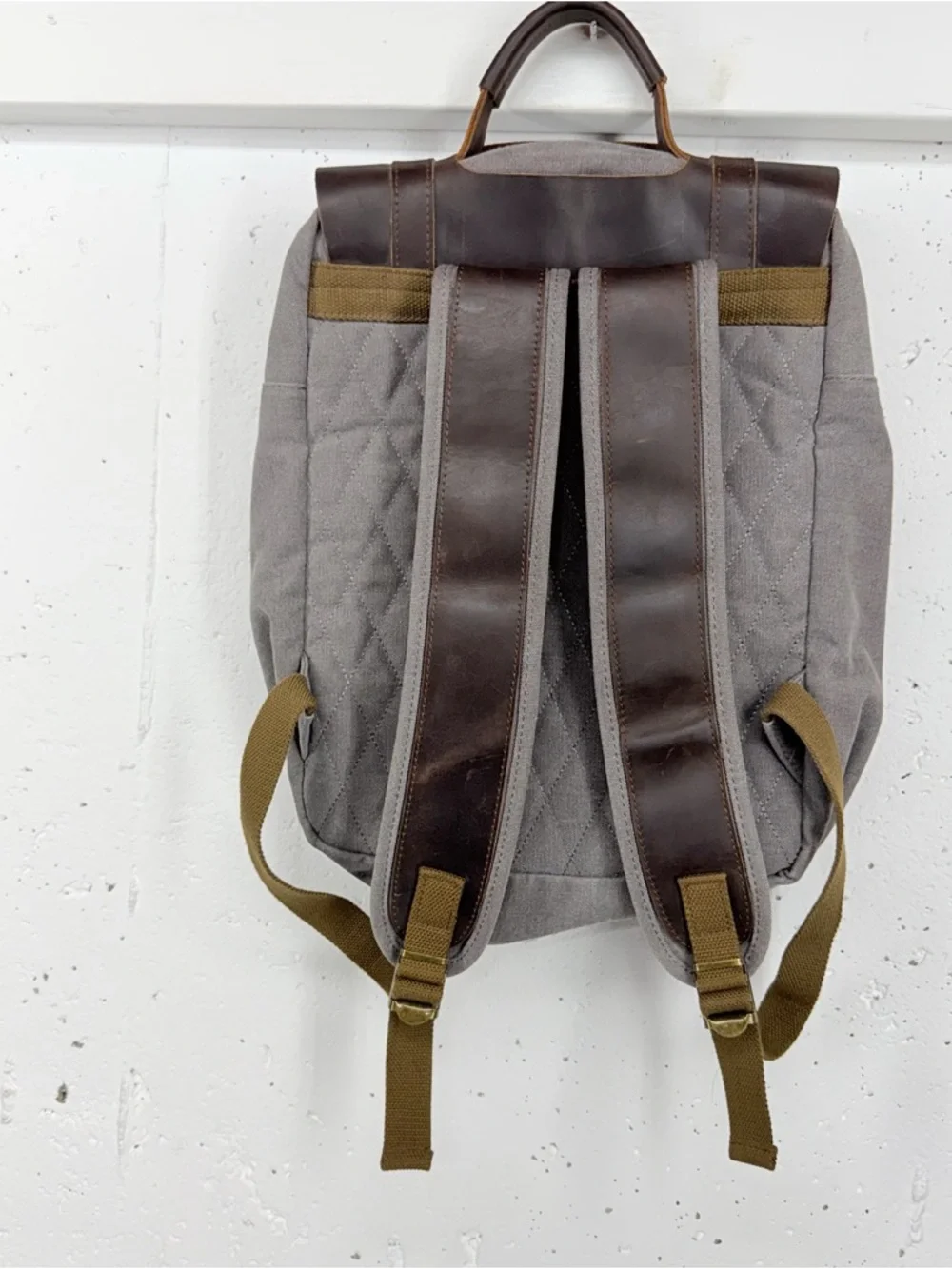 Savage Supply Leo Brown Canvas and Leather Backpack